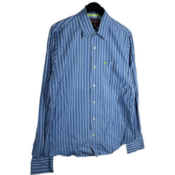 Collection of Abercrombie & Fitch Striped Long Sleeve Button Down in a gallery layout