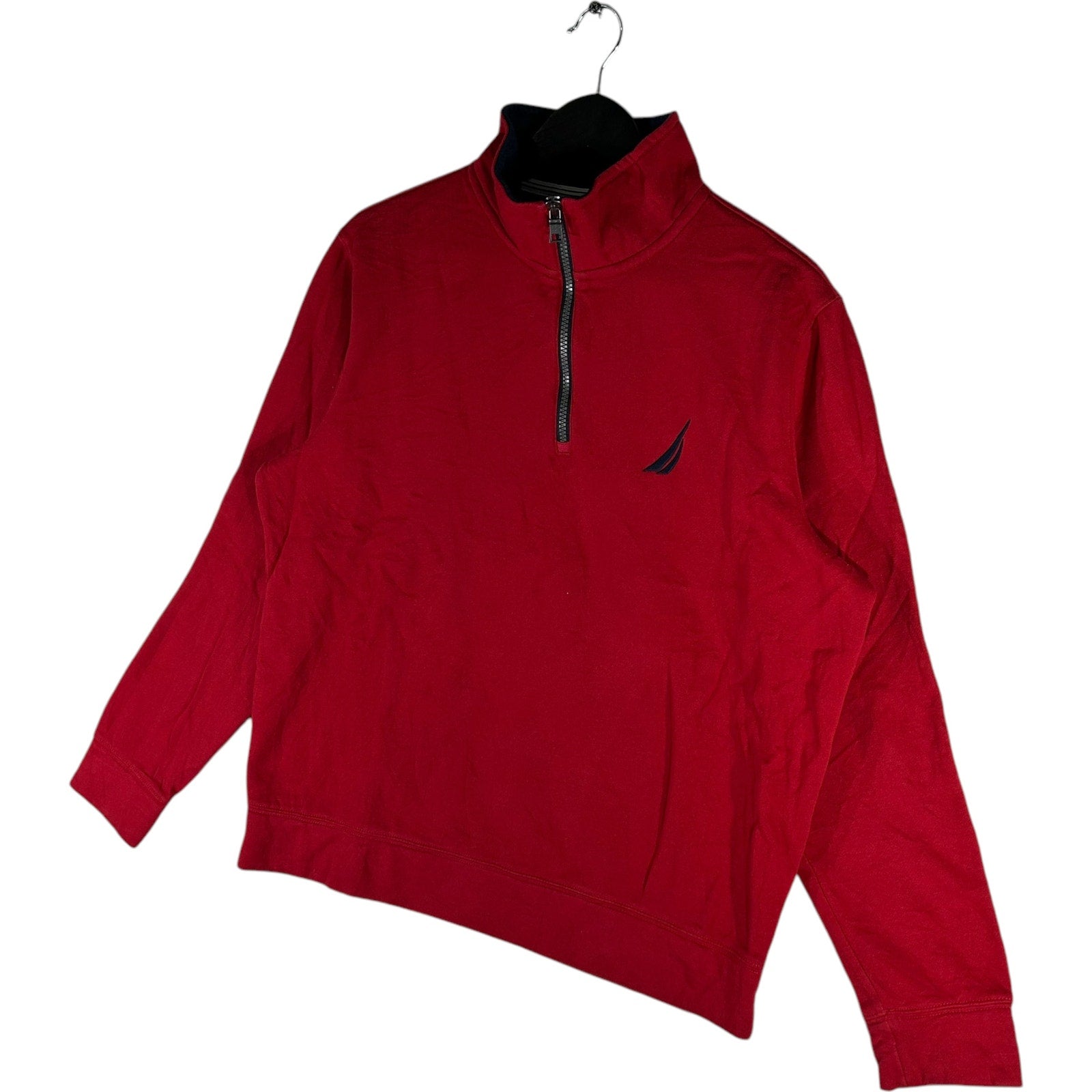 Collection of Nautica Mini Logo 1/4 Zip Sweatshirt in a gallery layout