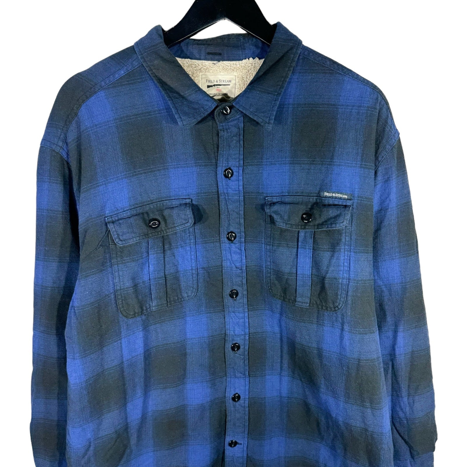 Collection of Field & Stream Plaid Long Sleeve Flannel in a gallery layout