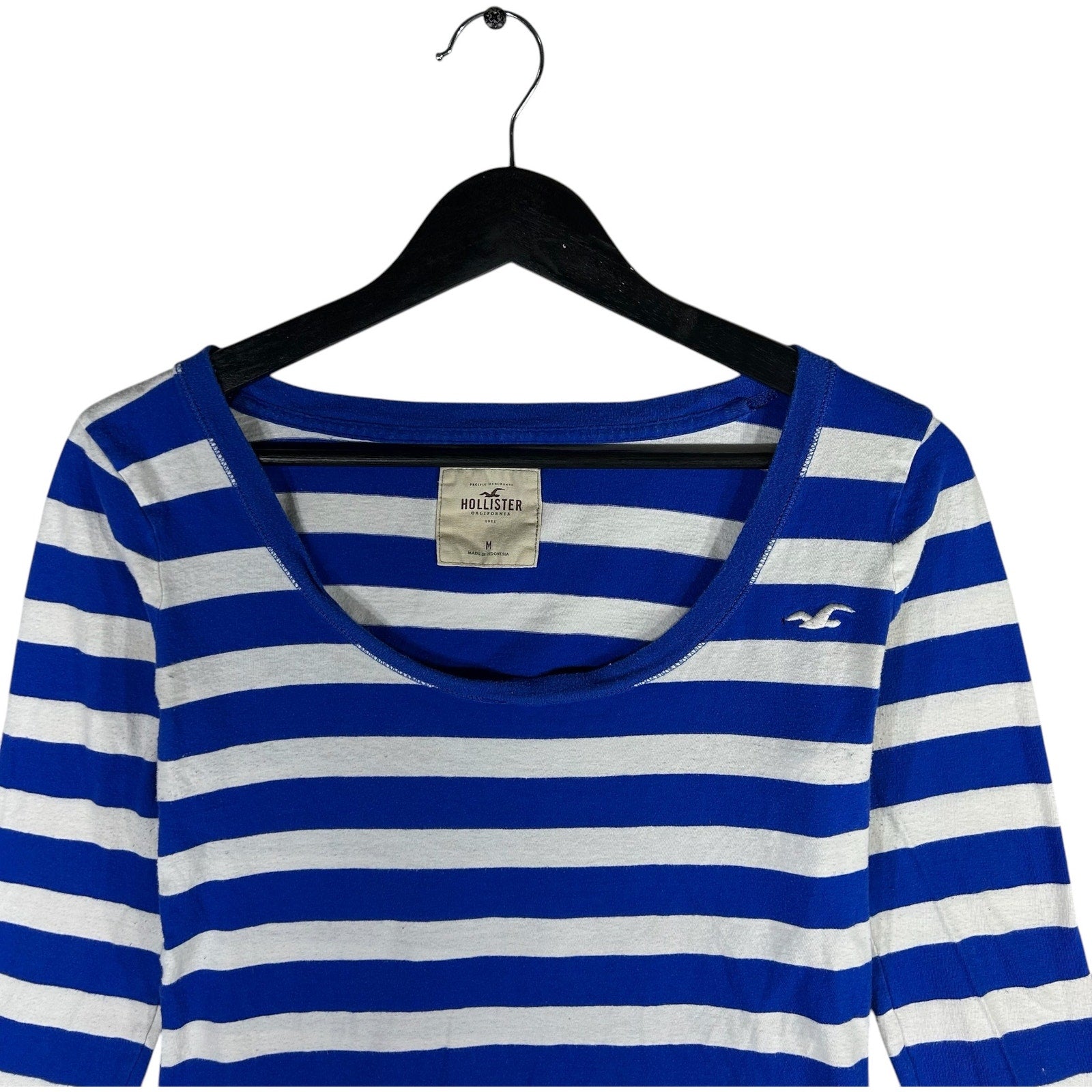 Collection of Y2K Women's Stripped Hollister Small Bird Long Sleeve in a gallery layout