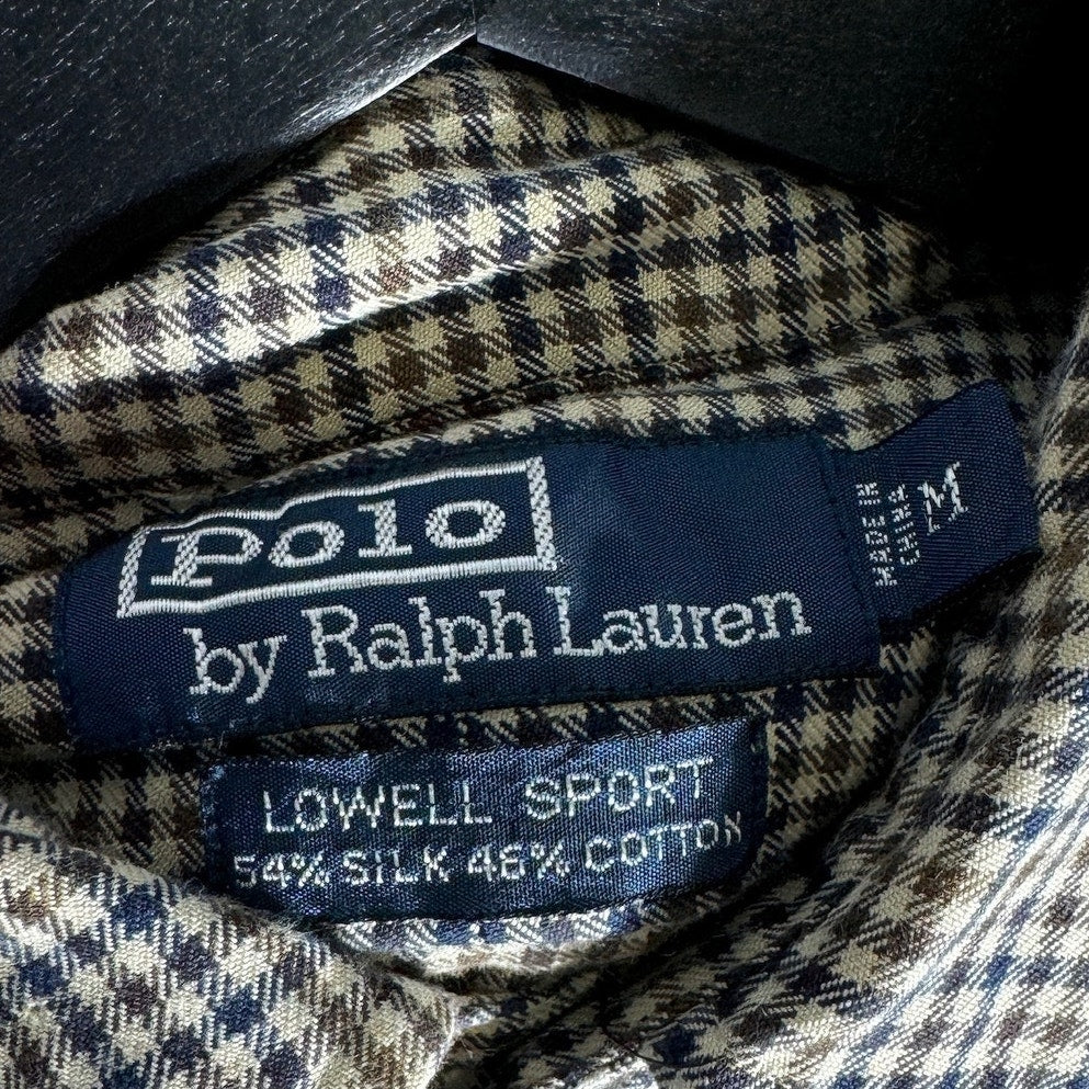 Collection of Polo Ralph Lauren Long Sleeve Hounds Tooth Button Up in a gallery layout