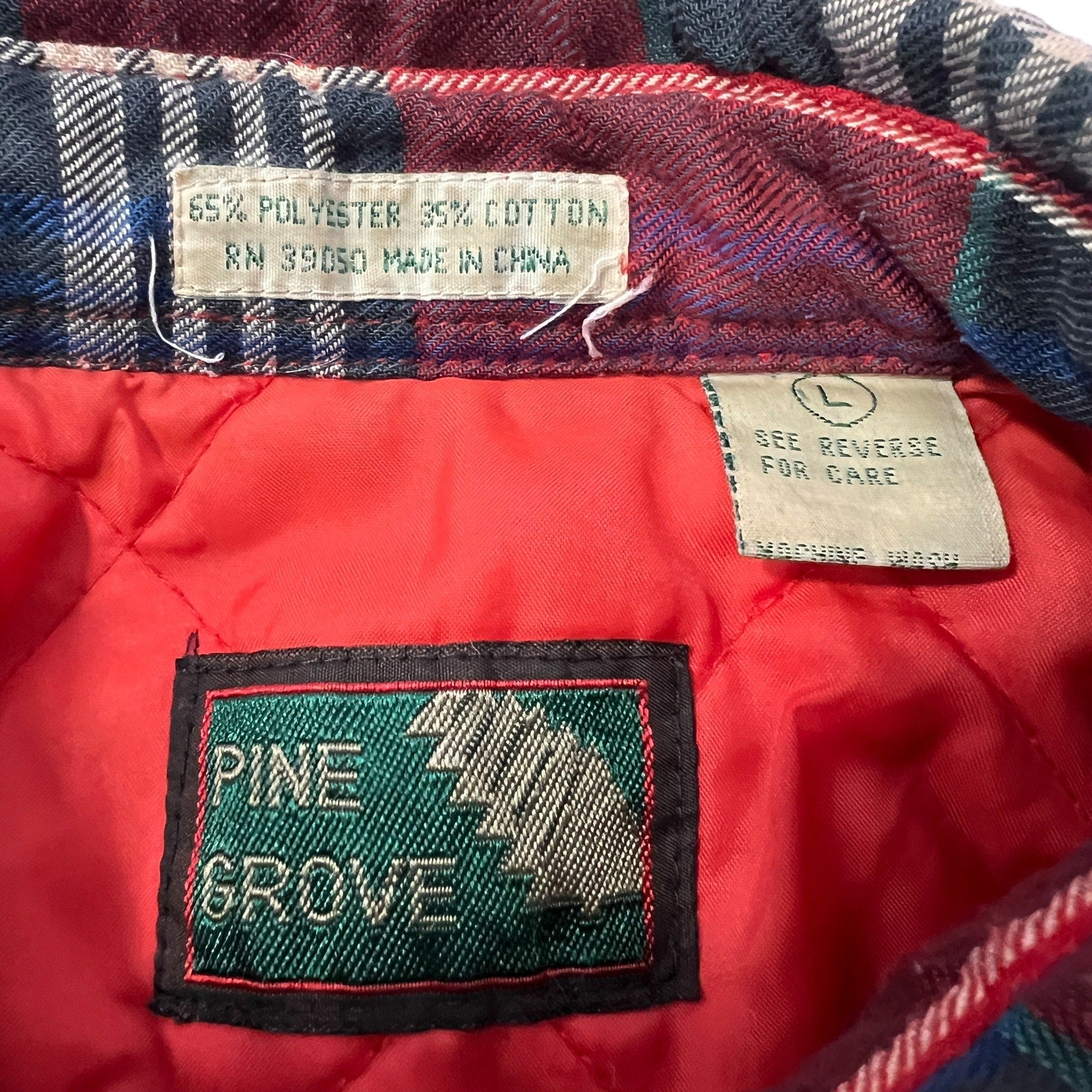Collection of Vintage Pine Grove Insulated Plaid Button Up Flannel in a gallery layout