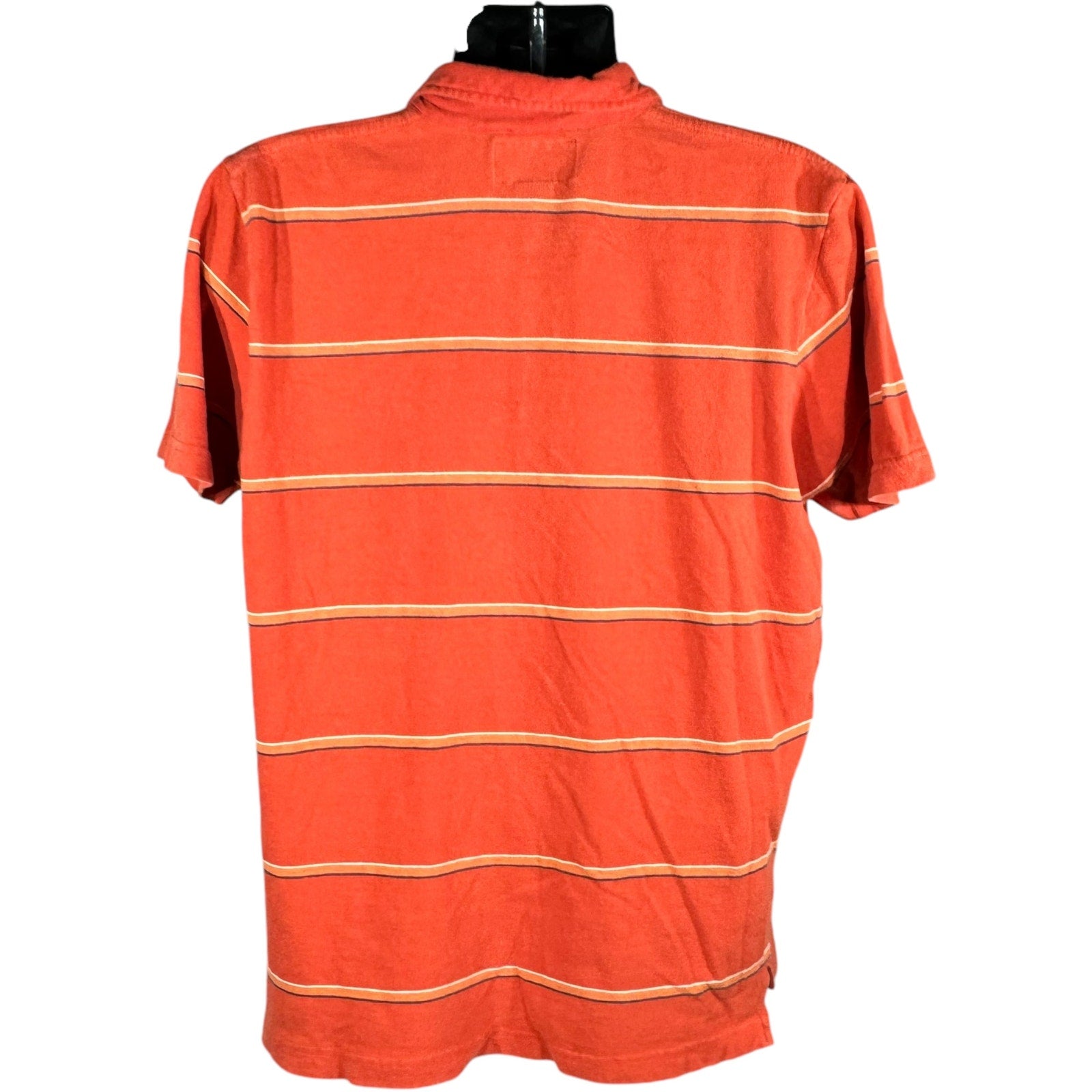 Collection of Abercrombie & Fitch Striped Short Sleeve Polo in a gallery layout