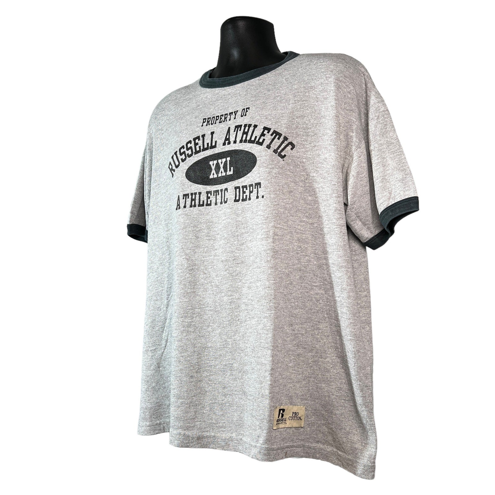 Collection of Vintage Russell Athletics Logo Tee in a gallery layout