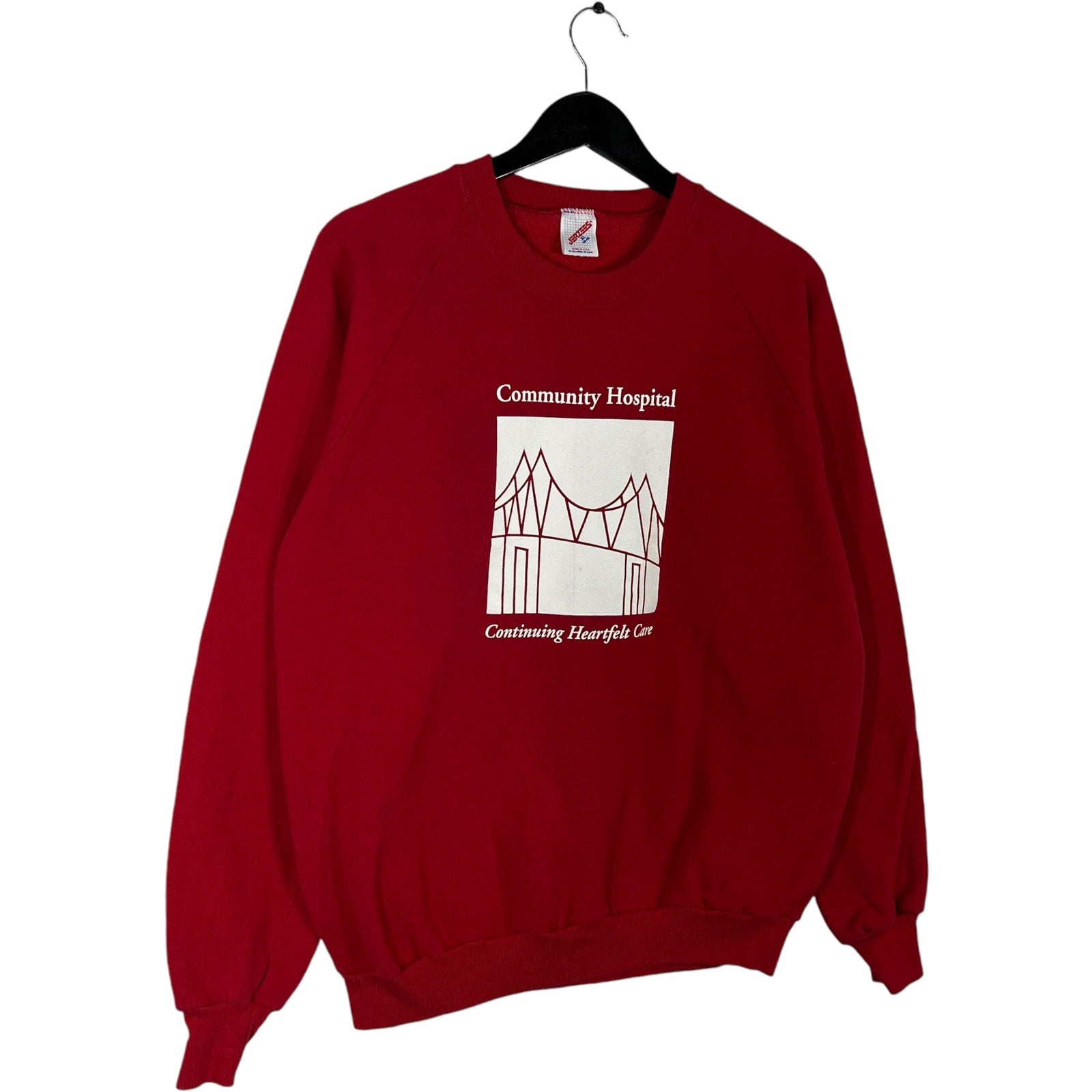 Collection of Vintage Community Hospital Logo Crewneck in a gallery layout