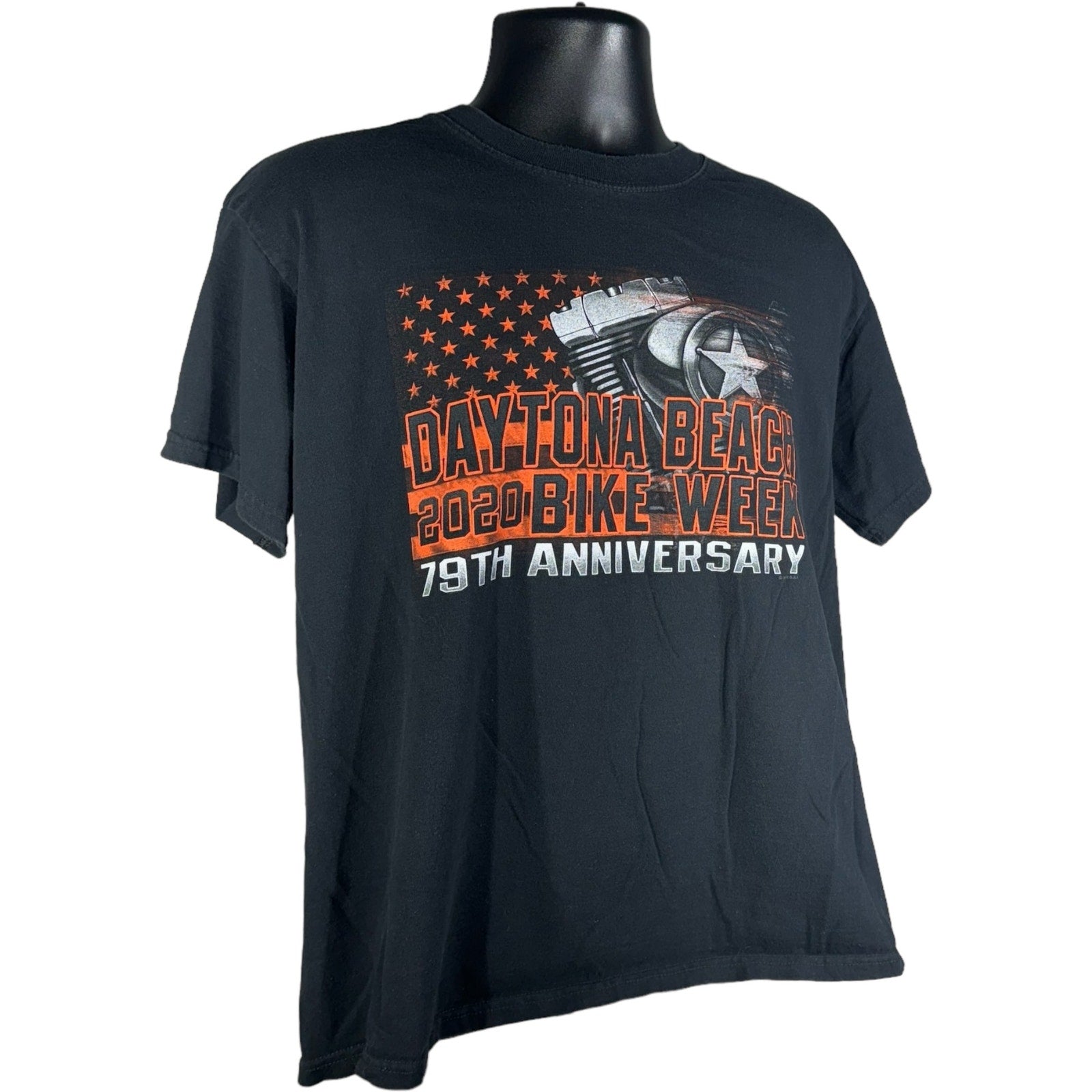 Collection of Hot Leathers Daytona Bike Week Tee 2020 in a gallery layout