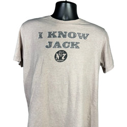 Collection of Vintage Jack Daniels "I Know Jack" Spellout Short Sleeve Tee in a gallery layout