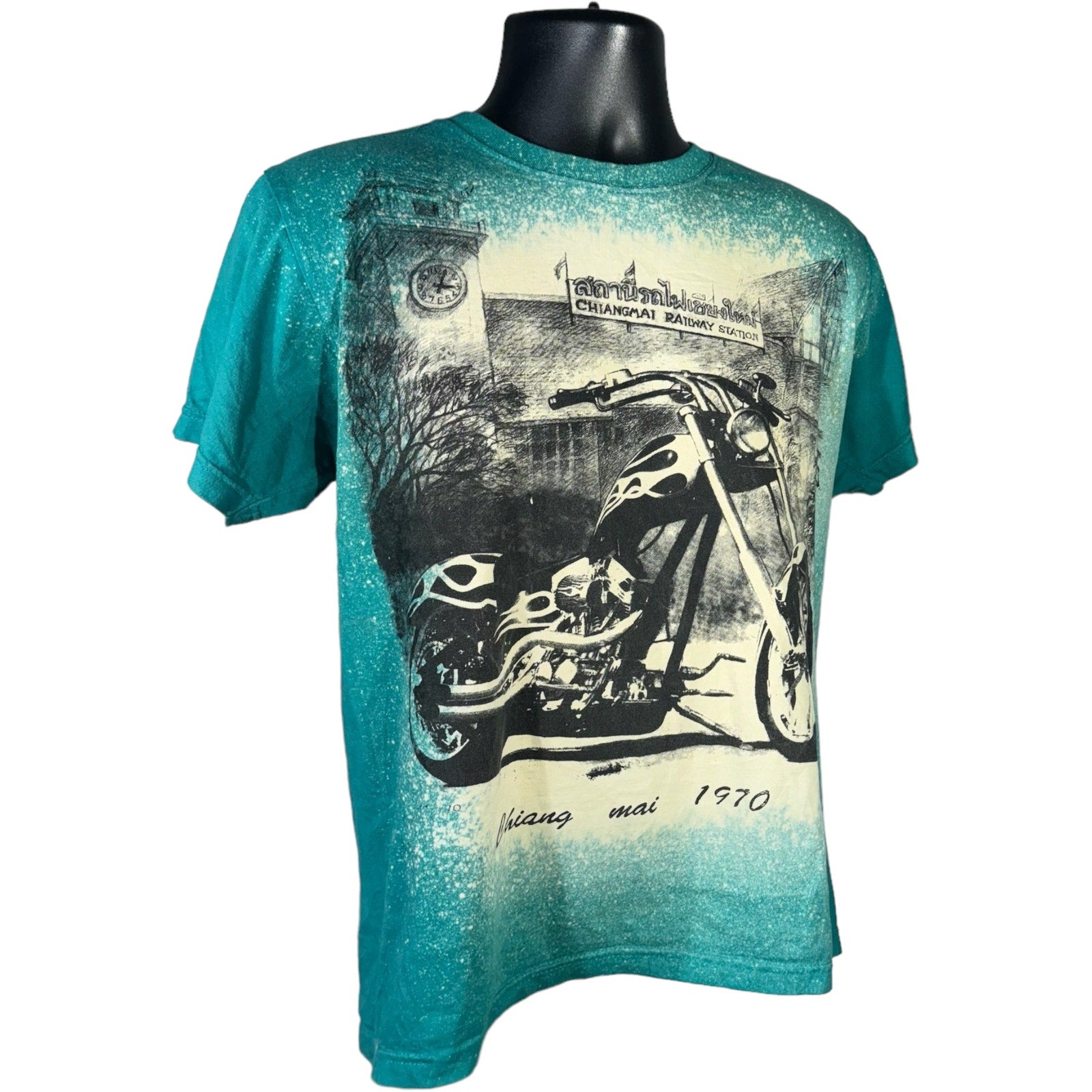 Collection of Railway Station Motorcycle Tee in a gallery layout