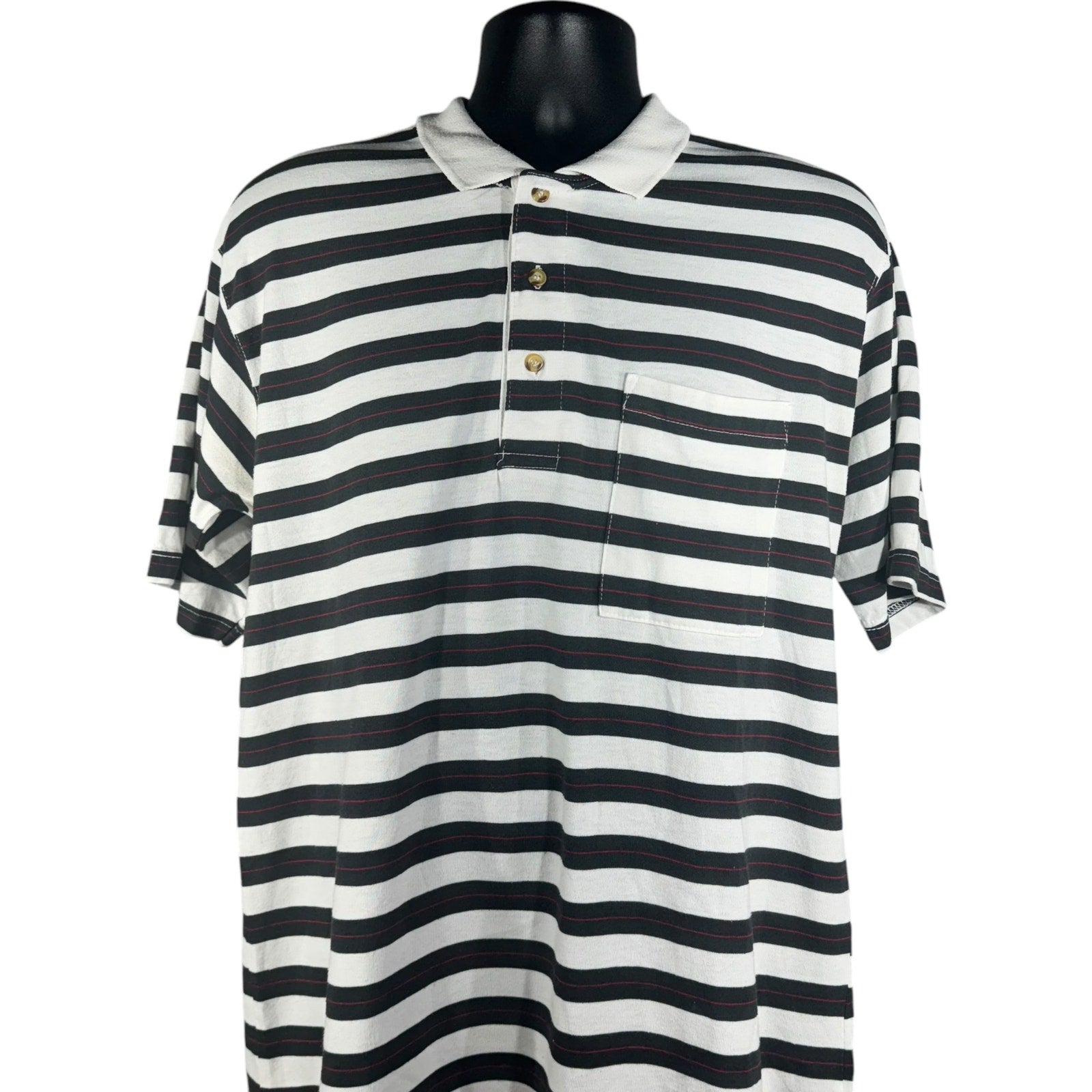 Collection of Wentworth Striped Short Sleeve Polo in a gallery layout