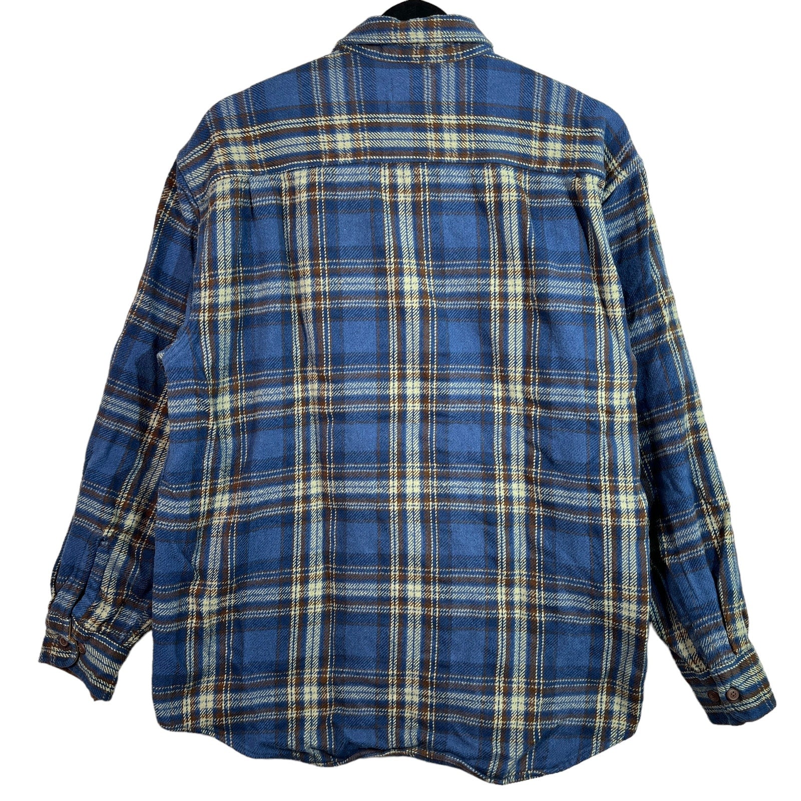Collection of St. Johns Bay Plaid Button Up Flannel in a gallery layout