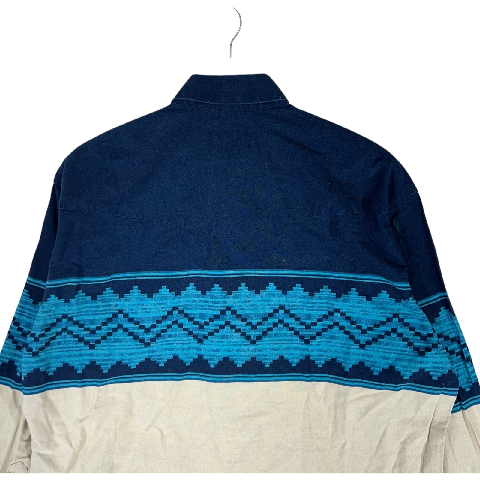 Collection of Vintage Western Wrangler Pearl Snap Long Sleeve Button Up in a gallery layout