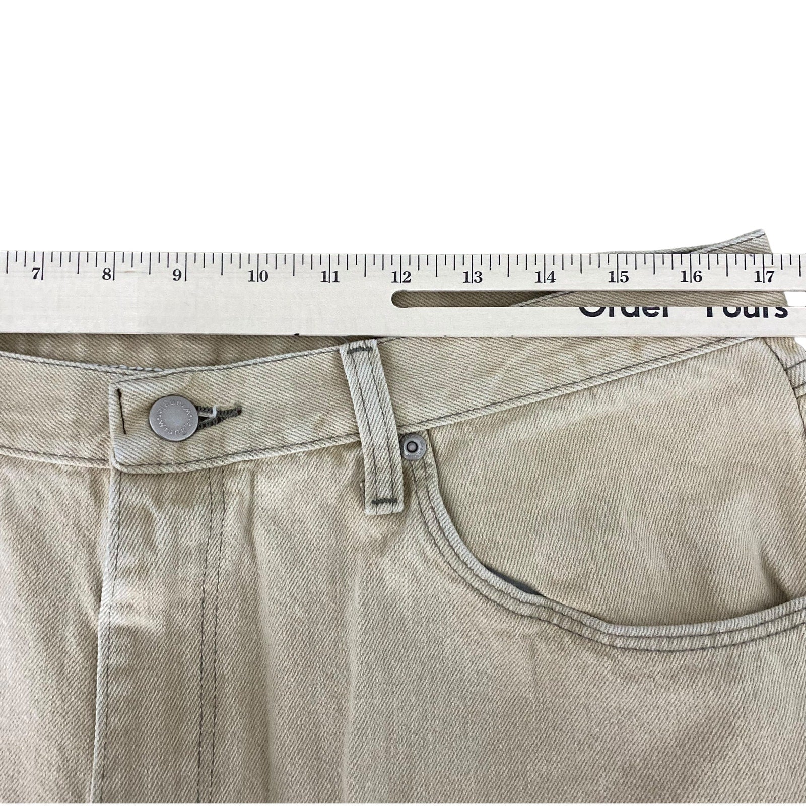 Collection of Wrangler Zip Fly Straight Leg Tan Pants in a gallery layout