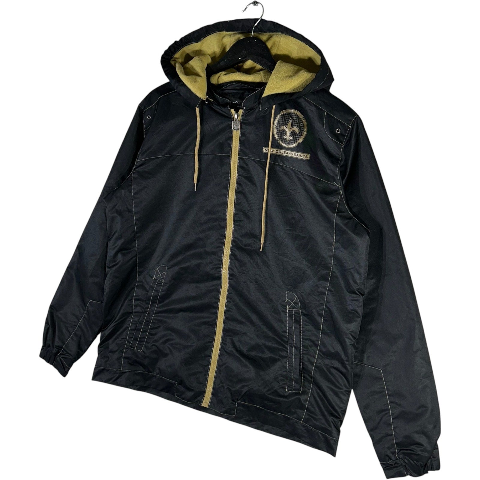 Collection of New Orleans Saints Logo Full Zip NFL Jacket in a gallery layout