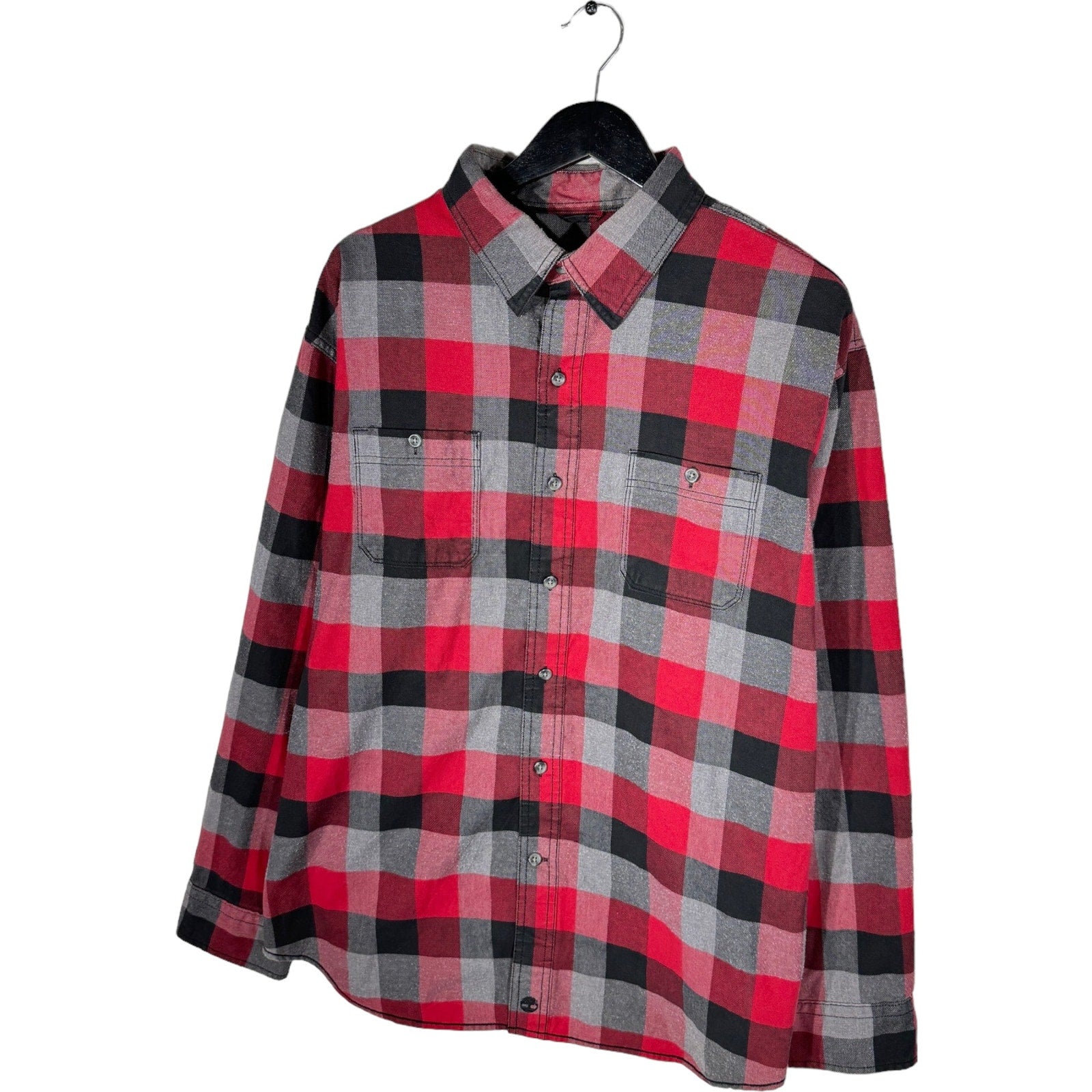 Collection of Timberland Plaid Long Sleeve Flannel in a gallery layout