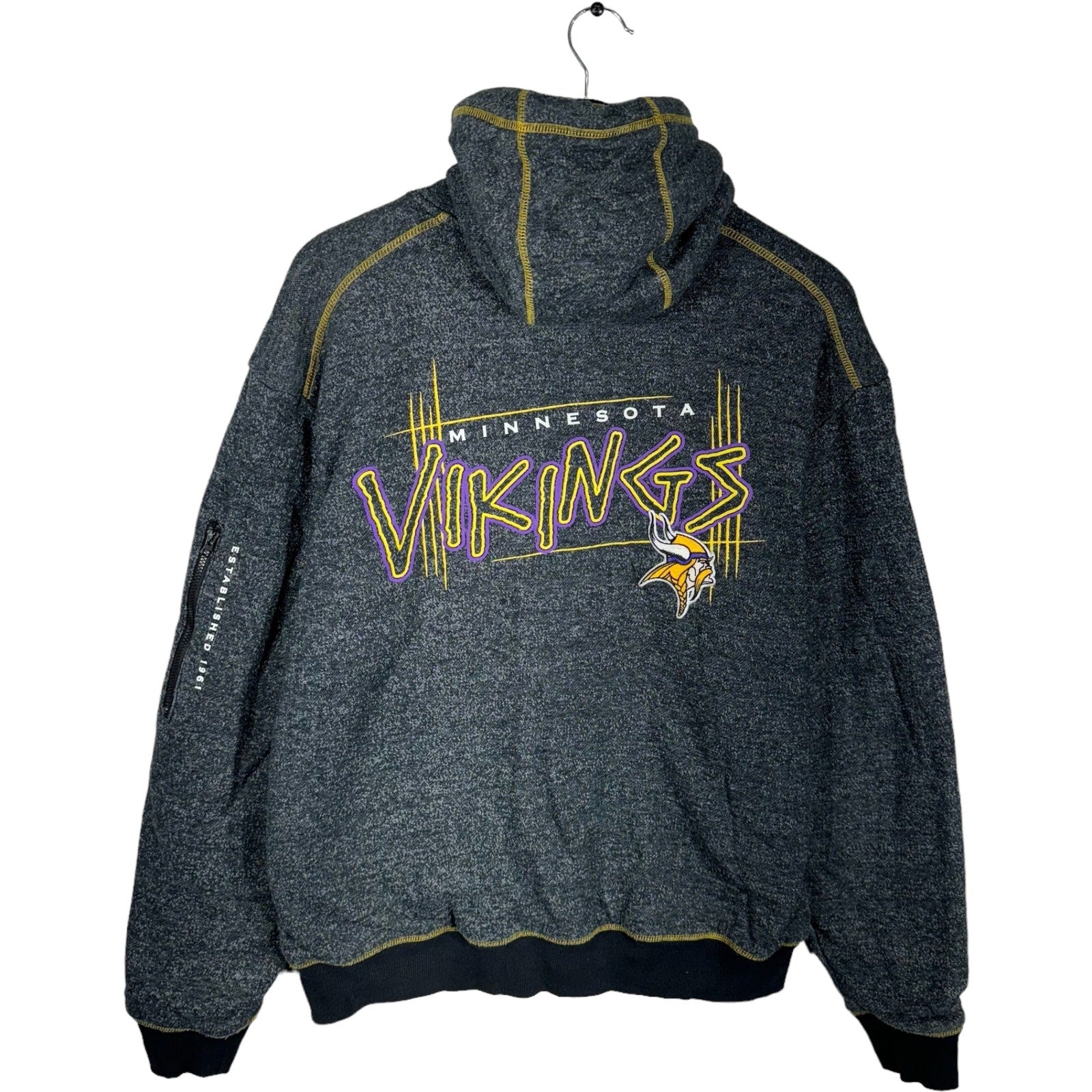 Collection of NFL Minnesota Vikings Full Zip Hoodie in a gallery layout