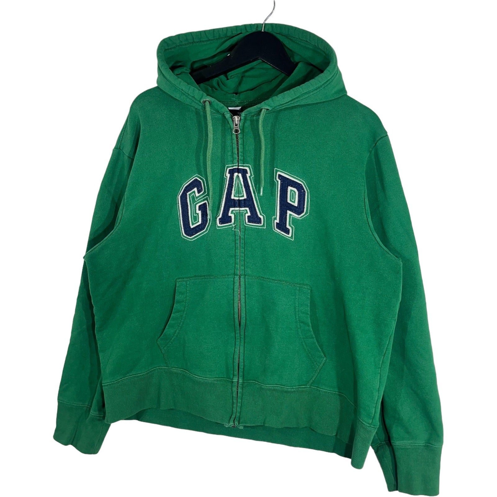 Collection of Gap Embroidered Full Zip Hoodie in a gallery layout