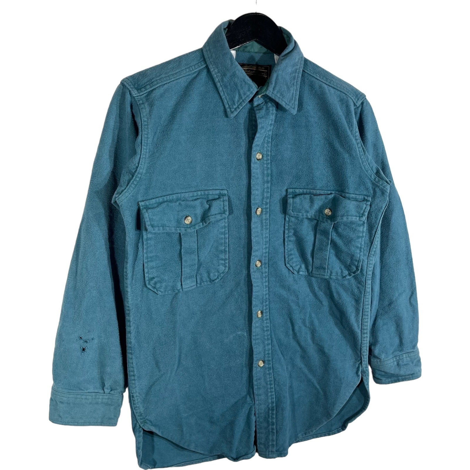 Collection of Eddie Bauer Cotton Long Sleeve Button Down in a gallery layout