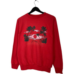 Collection of Vintage Florida Sunset Palmtrees Nature Crewneck in a gallery layout