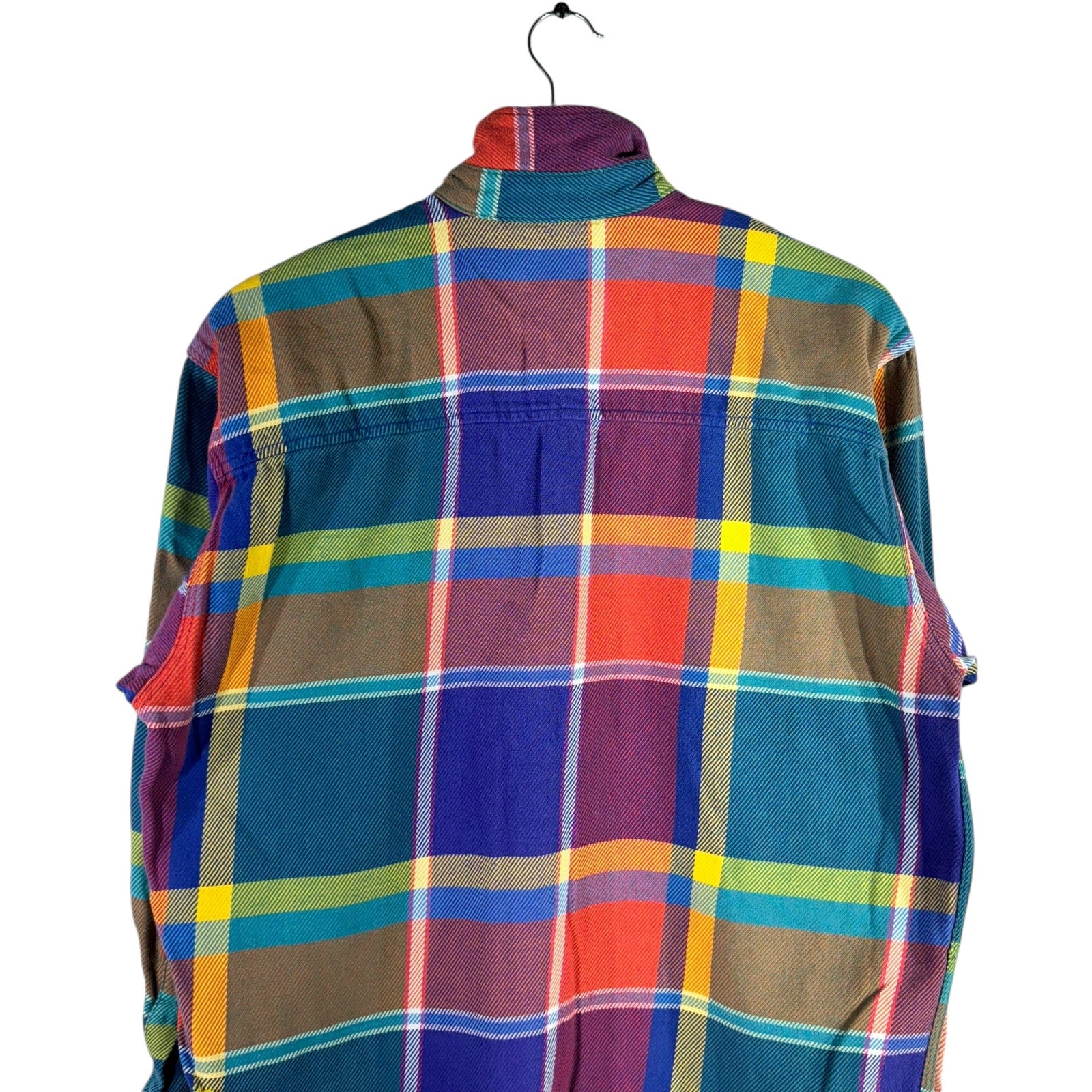 Collection of Gap Plaid Long Sleeve Flannel in a gallery layout