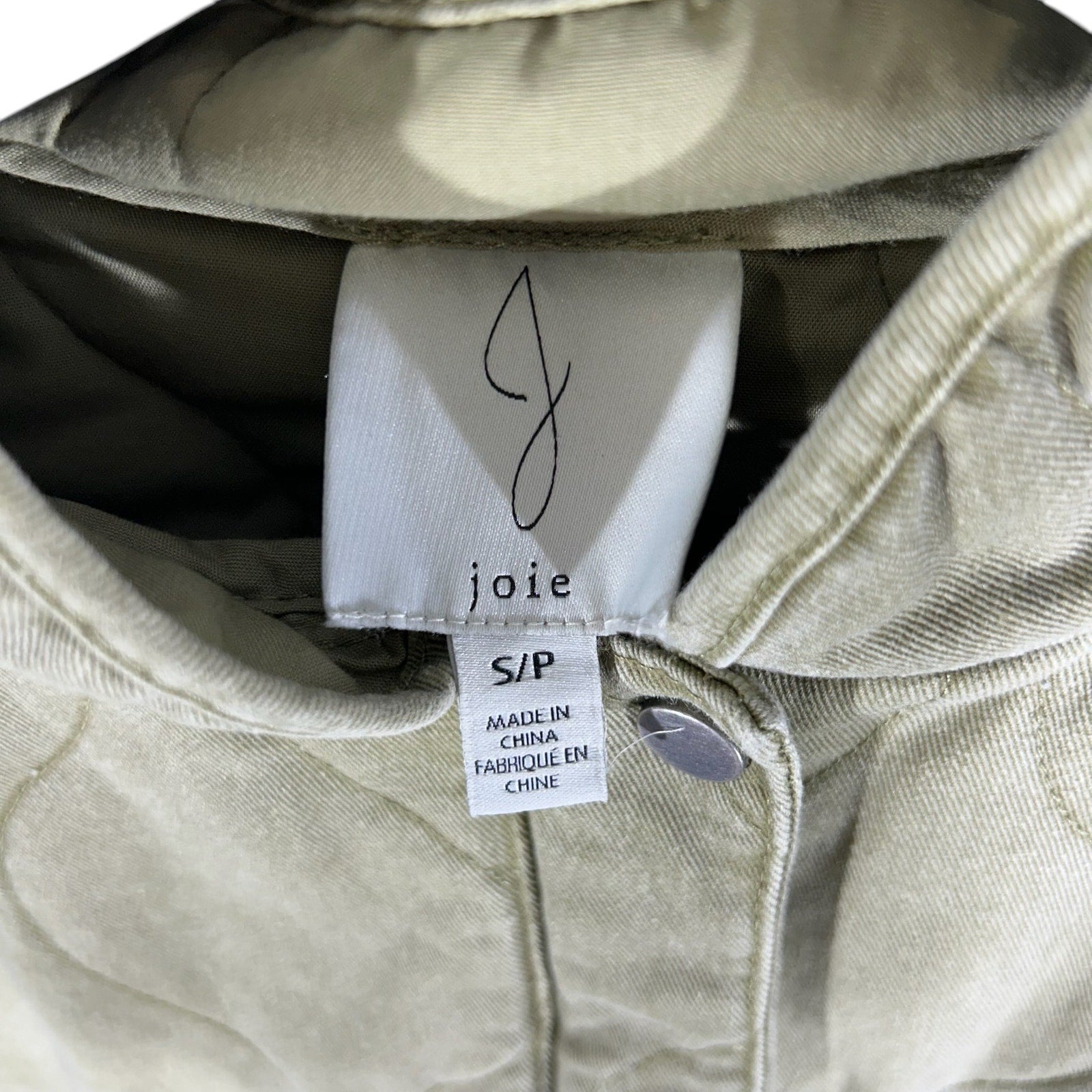 Collection of Joie Button Up Bomber Jacket in a gallery layout