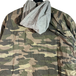 Collection of Faded Glory Hooded Button Down Camo Jacket in a gallery layout