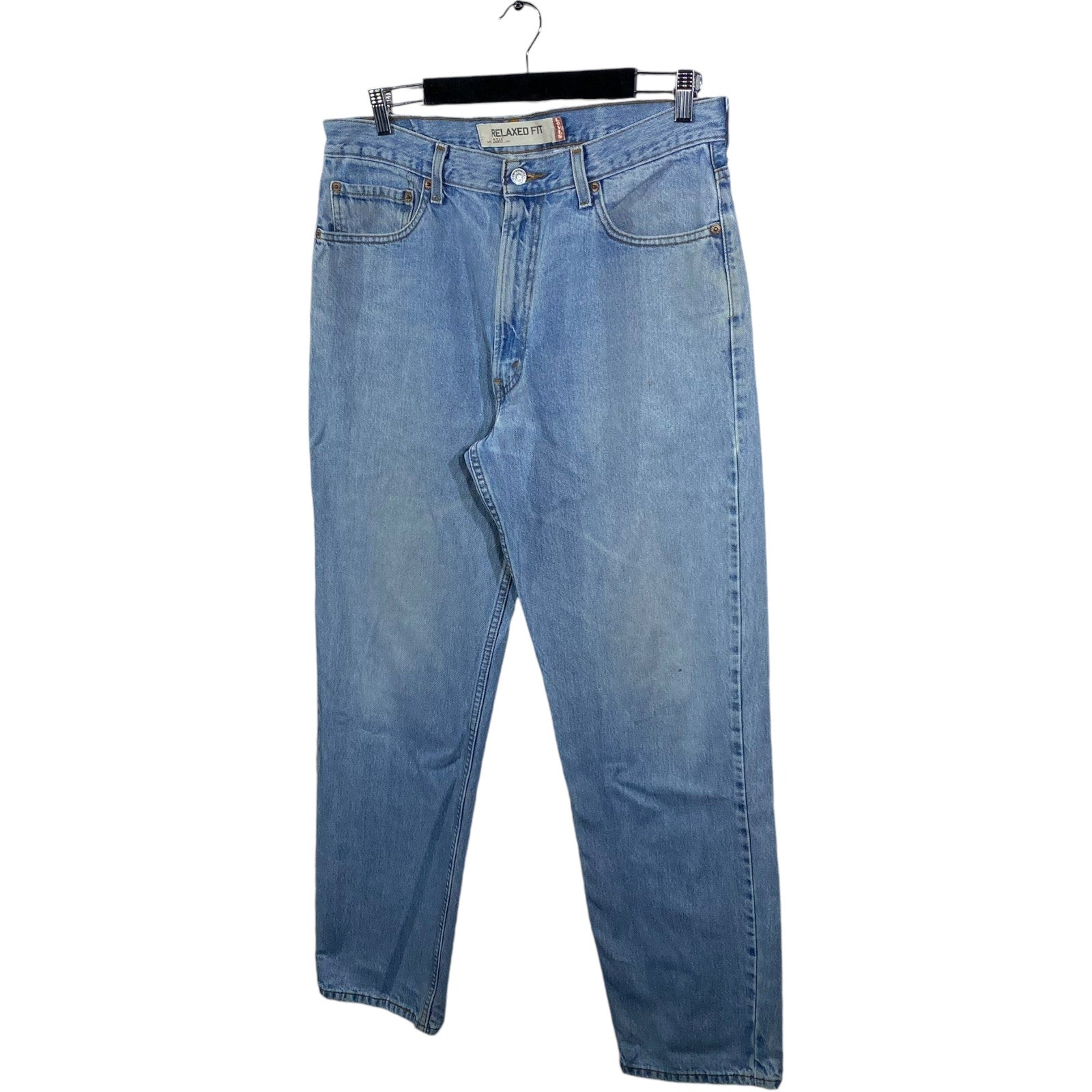 Collection of Levi's 550 Denim Straight Leg Relaxed Fit Jeans in a gallery layout