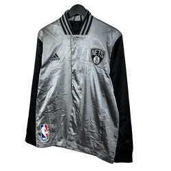 Collection of NBA Brooklyn Nets Lightweight Satin Jacket in a gallery layout