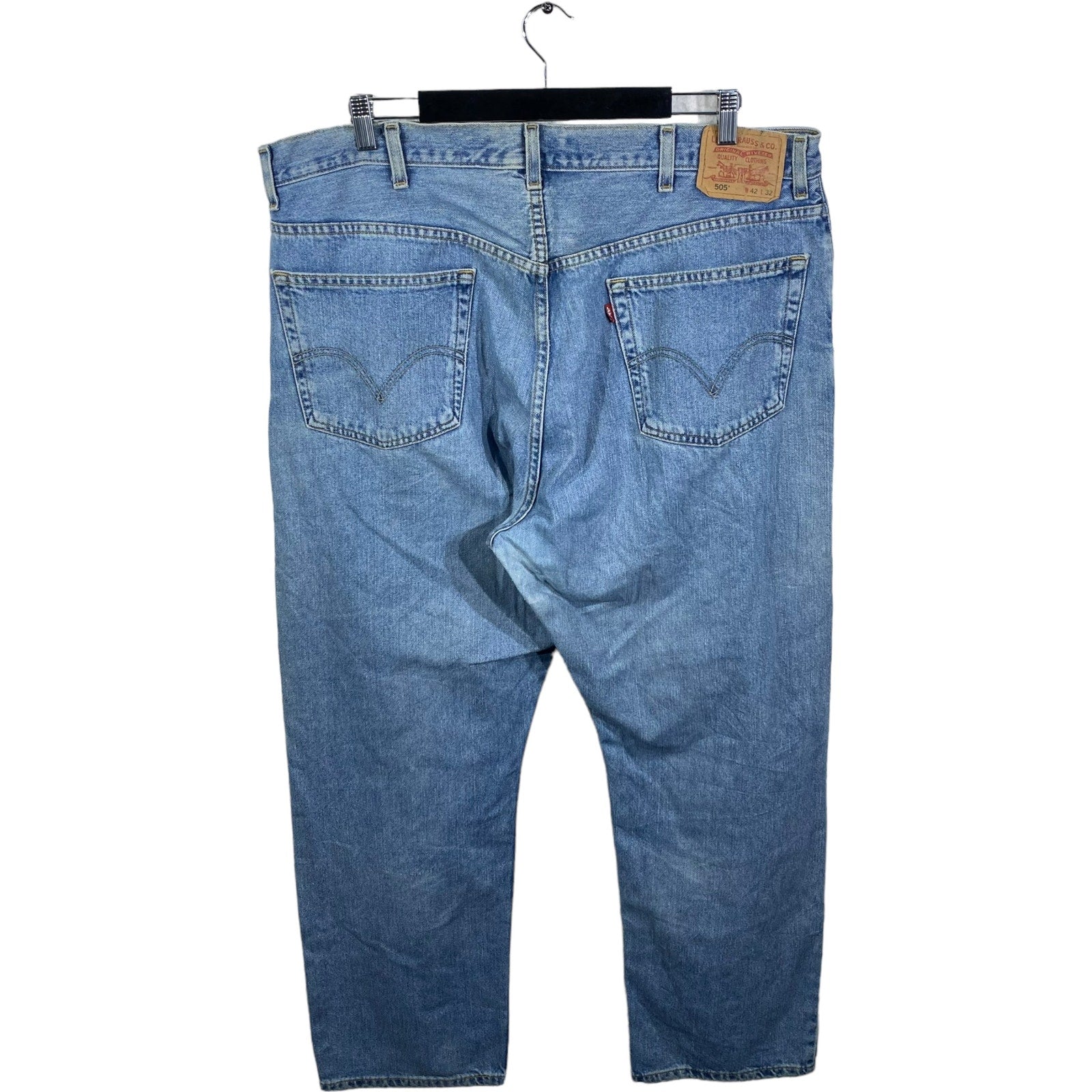 Collection of Levis Denim Straight Leg Jeans 40x29 in a gallery layout