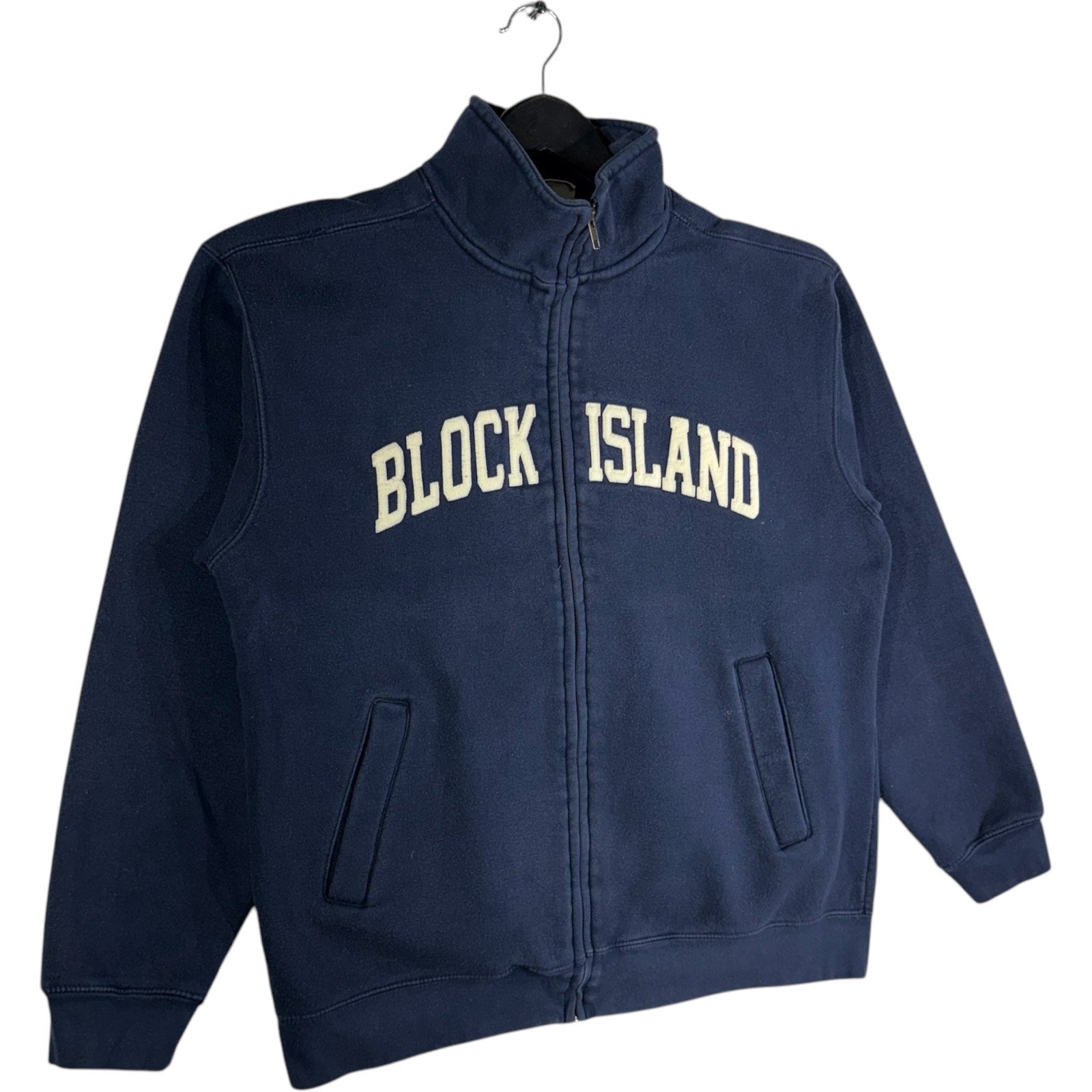 Collection of Pro Weave Block Island Spellout Souvenir Full Zip Sweatshirt in a gallery layout