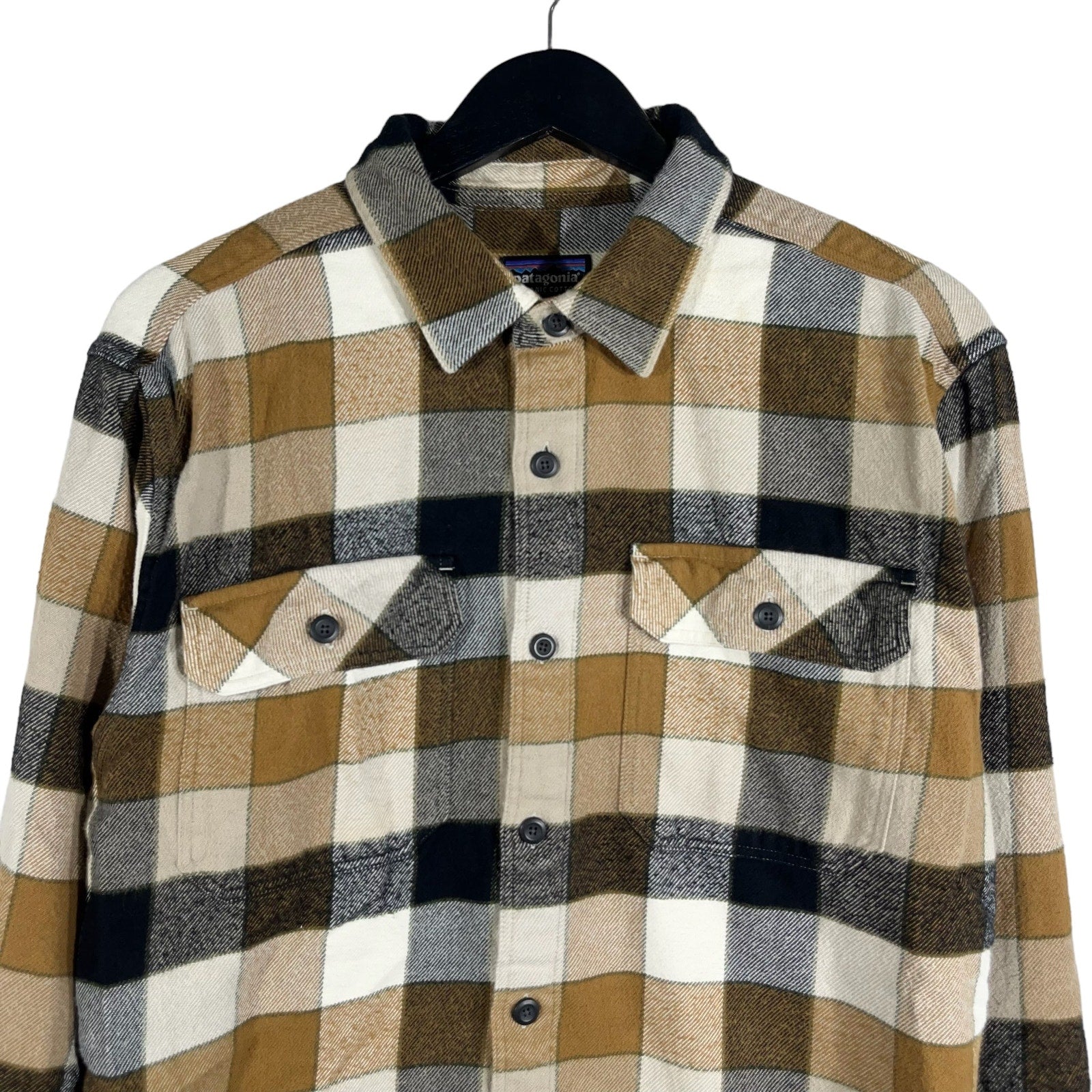 Collection of Patagonia Long Sleeve Flannel Plaid Button Down in a gallery layout