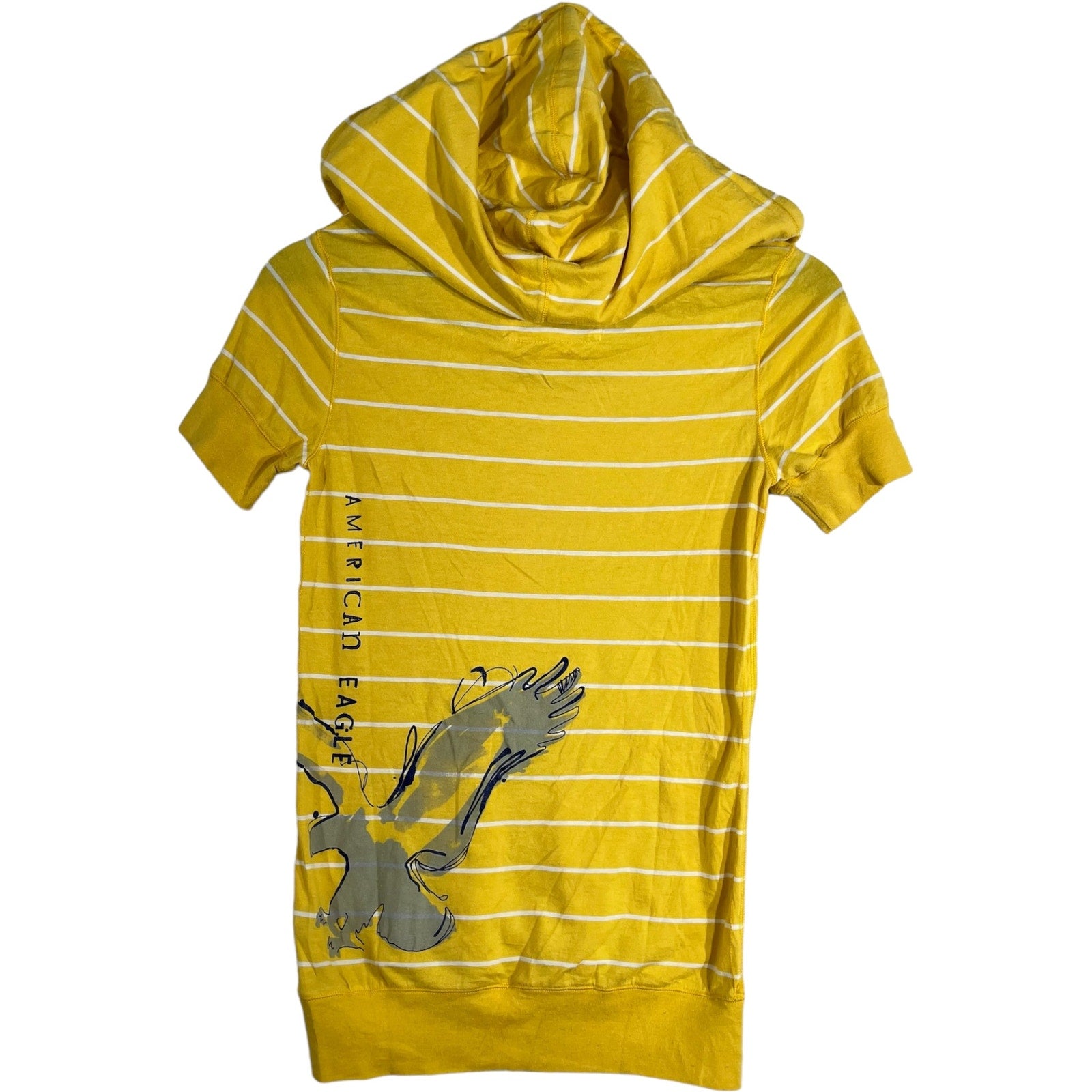Collection of American Eagle Short Sleeve Hooded Tee in a gallery layout