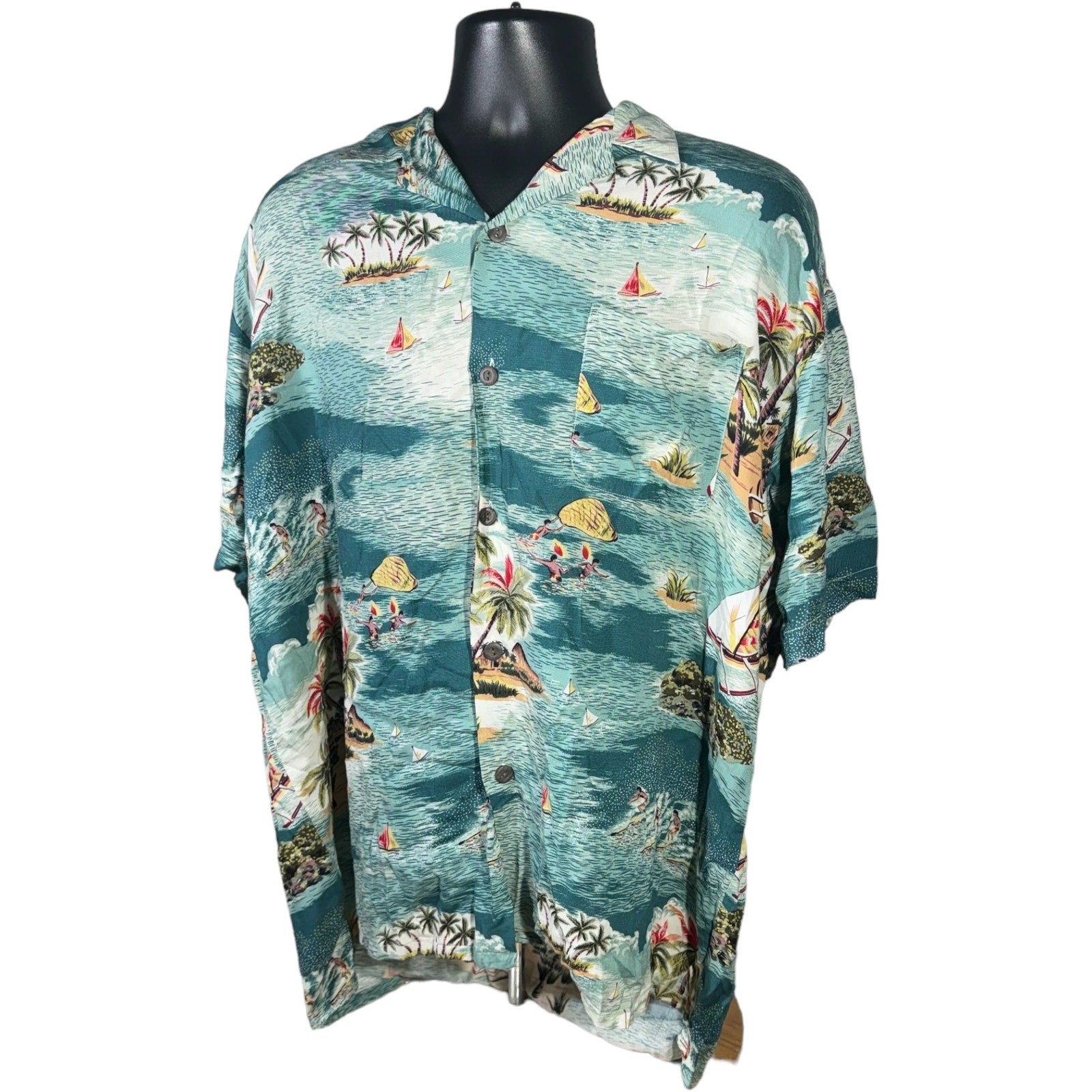 Collection of Hawaiian Falcon Bay Short Sleeve Button Up in a gallery layout